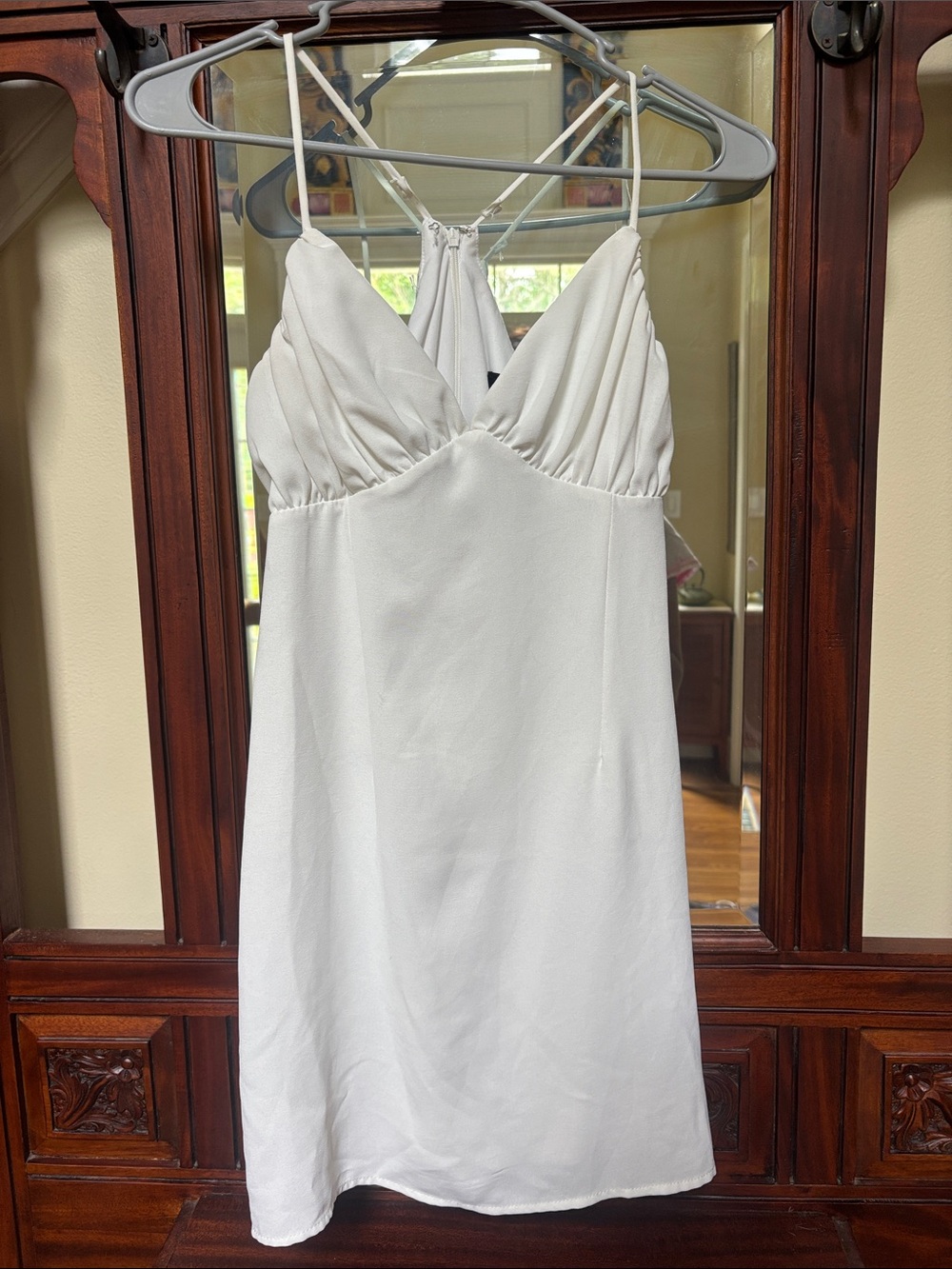 White Strappy Mini Dress